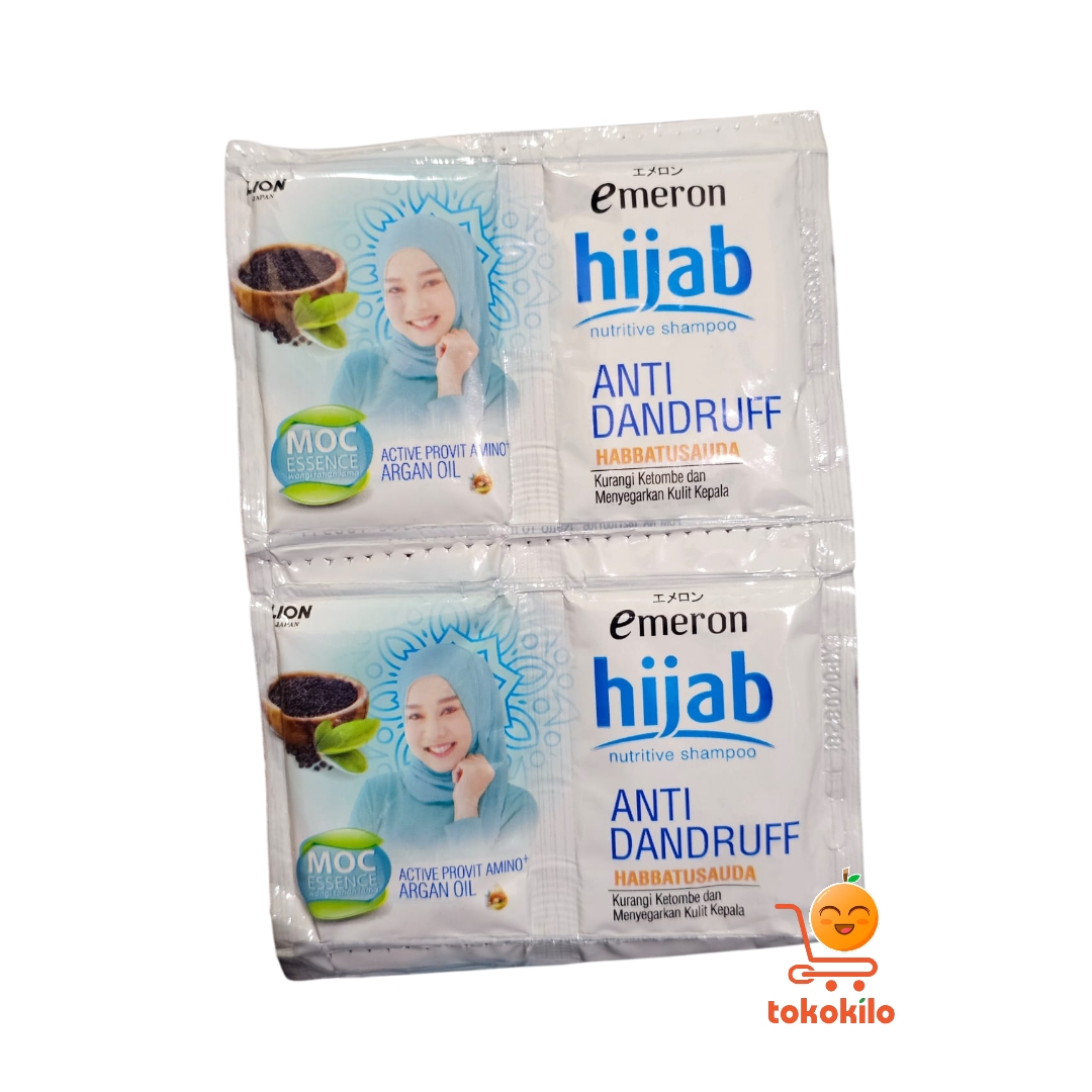 Emeron Hijab Nutritive Shampoo Anti Dandruff 10ml ( 1pack X 12bks)