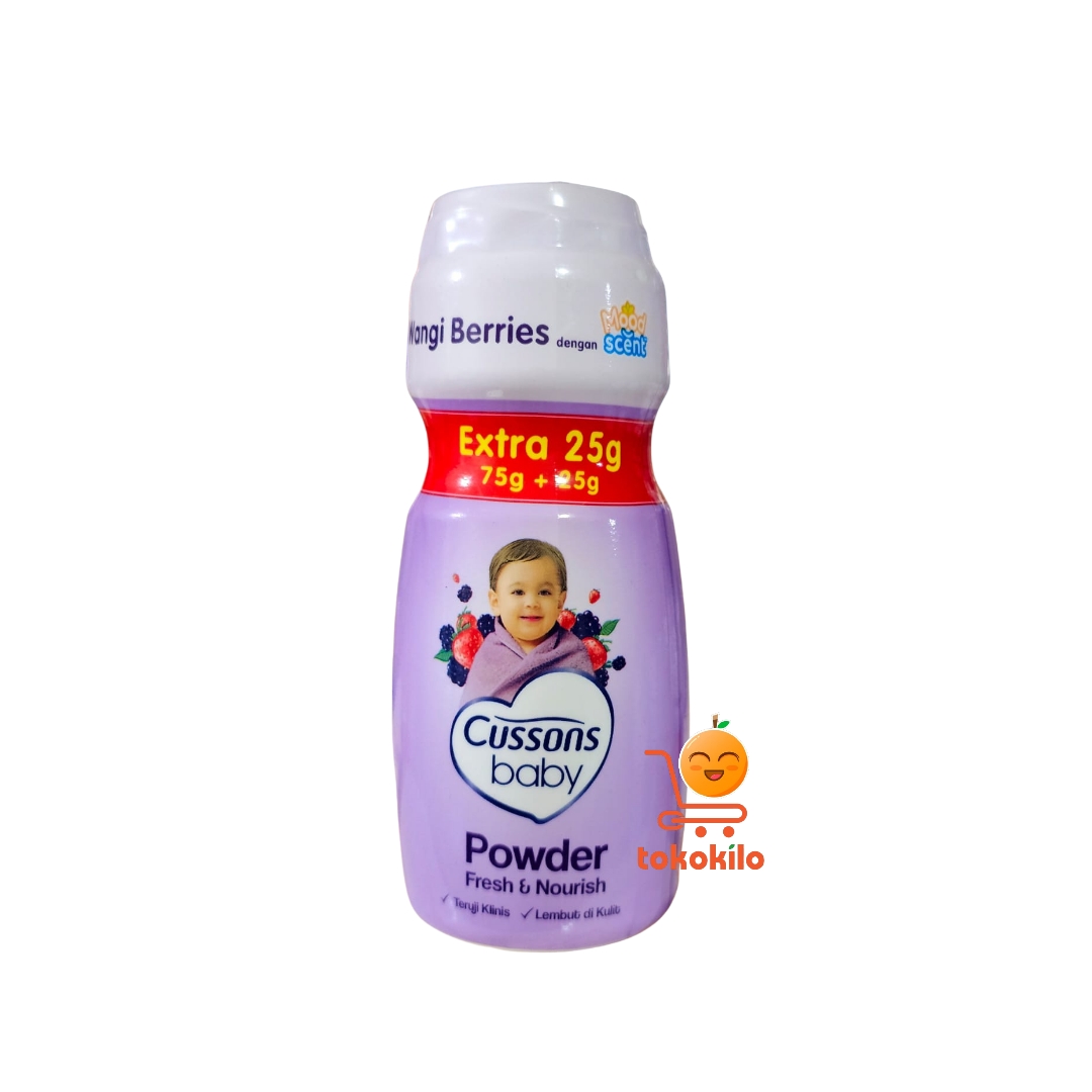 Bedak Cussons Baby Fresh & Nourish 35gr, 75gr, 100gr, 200gr, 350gr
