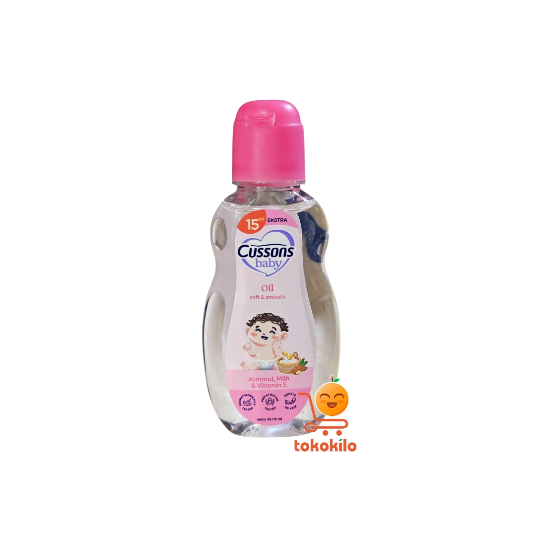 Cussons Baby Oil Soft & Smooth 35+15ml, 50+50ml, 100+100ml