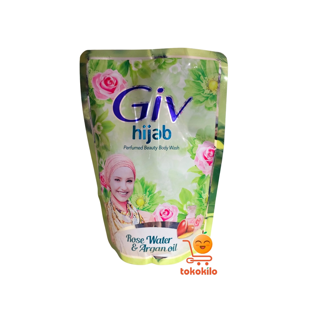 GIV Hijab Perfumed Beauty Body Wash Rose Water & Argan Oil 400ml