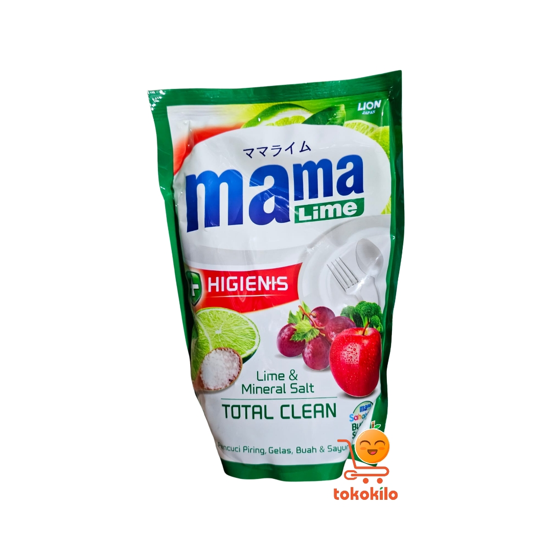 Mama Lime & Mineral Salt Total Clean Sabun Piring 58 ml, 105 ml, 230ml, 430ml, 690ml, 1,5L