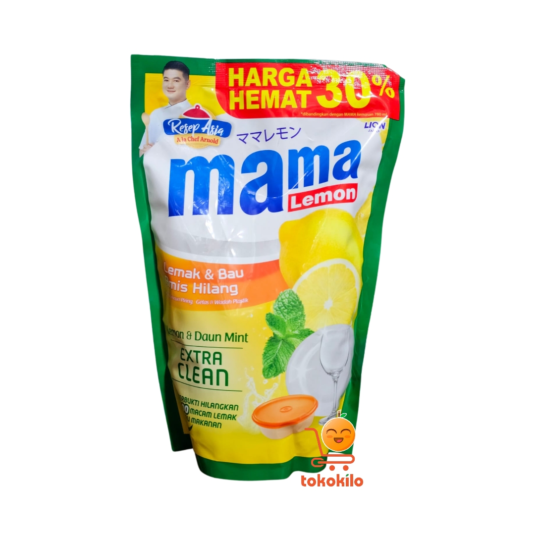 Mama Lemon varian Lemon & Daun Mint 55ml, 105ml, 430ml 