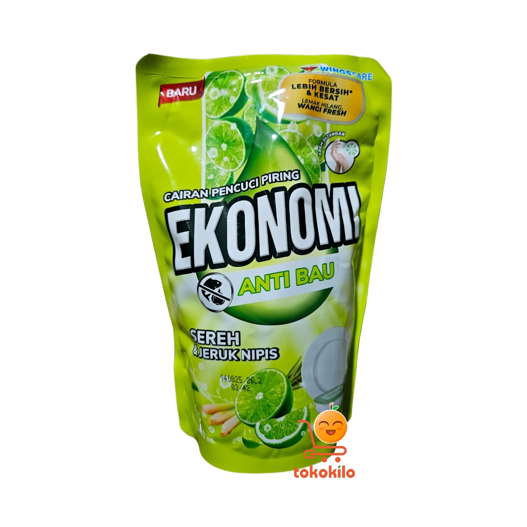 Ekonomi Cairan Pencuci Piring Sereh & Jeruk Nipis 650ml