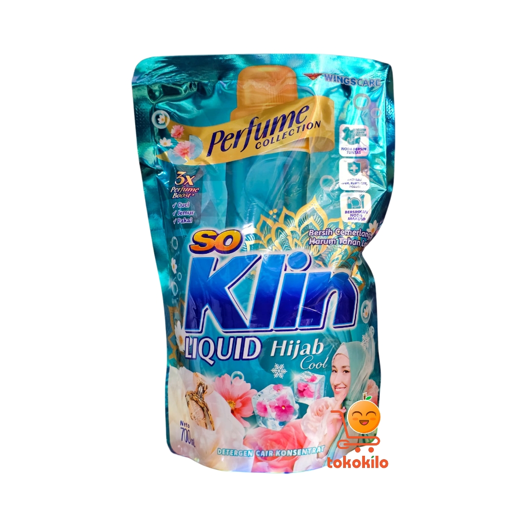 SoKlin Liquid Hijab Cool 700ml, 1,6L