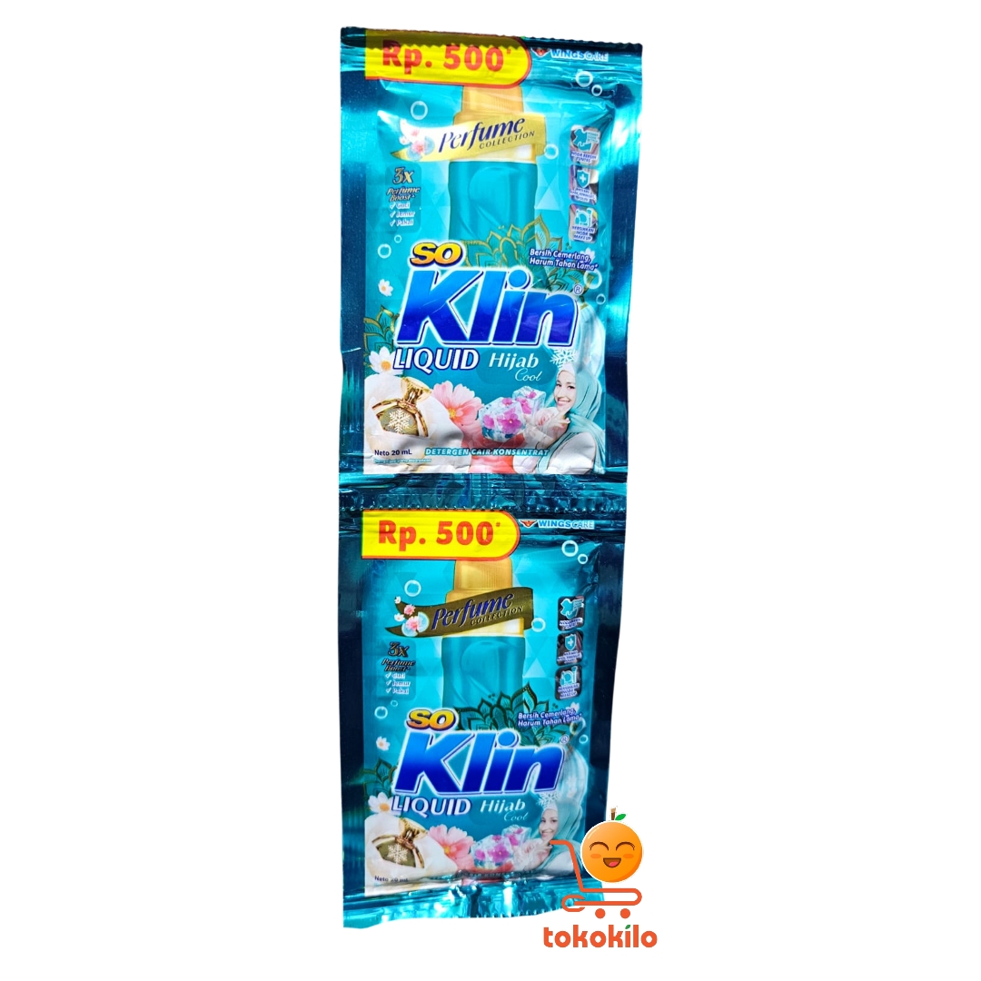 SoKlin Liquid Hijab Cool 20ml(12bks), Jumbo 44ml(6 FREE 1)