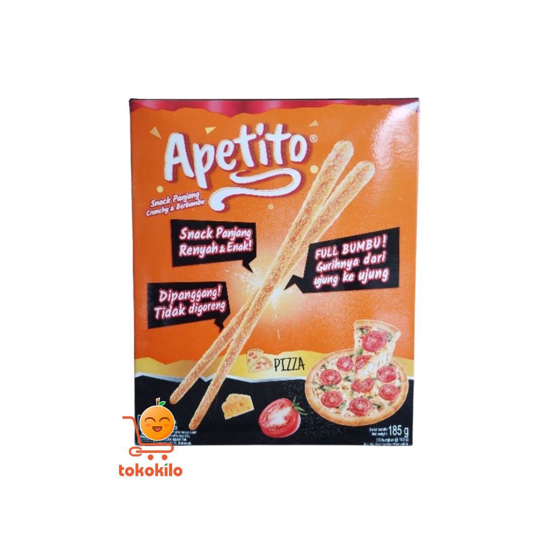 Apetito Stick Biscuit Rasa Pizza (1 Box X 10 FREE 1pcs) 150gr