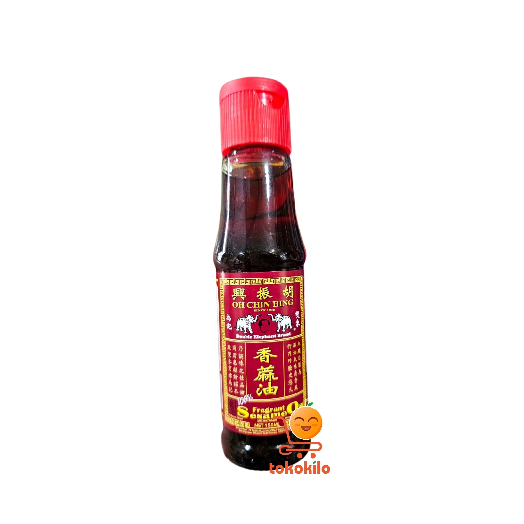 Minyak Wijen Oh Chin Double Elephant Hing Fragrant Sesame 150ml, 750ml