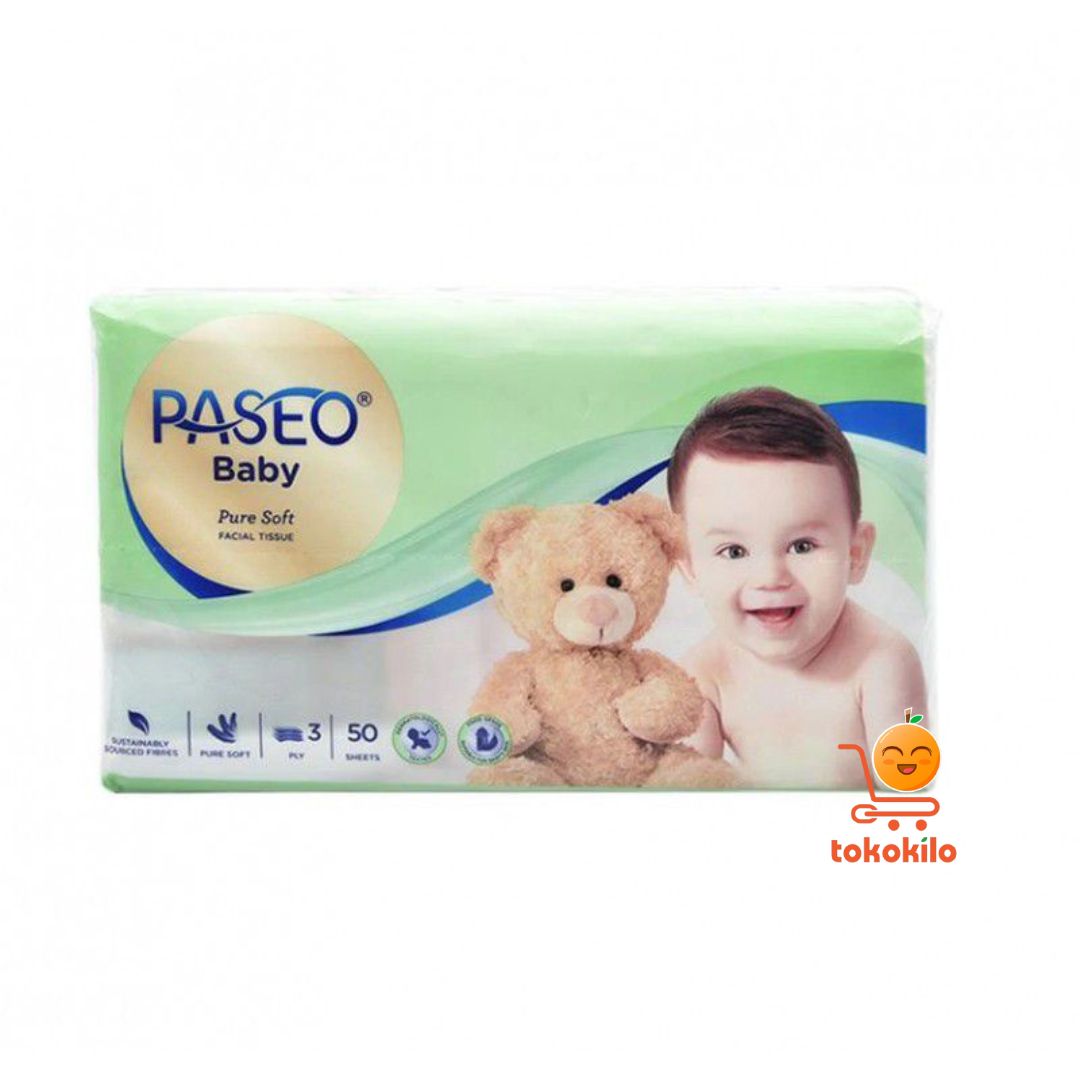 Tissue Paseo Baby Pure Soft Facial Tisu 50s 130s