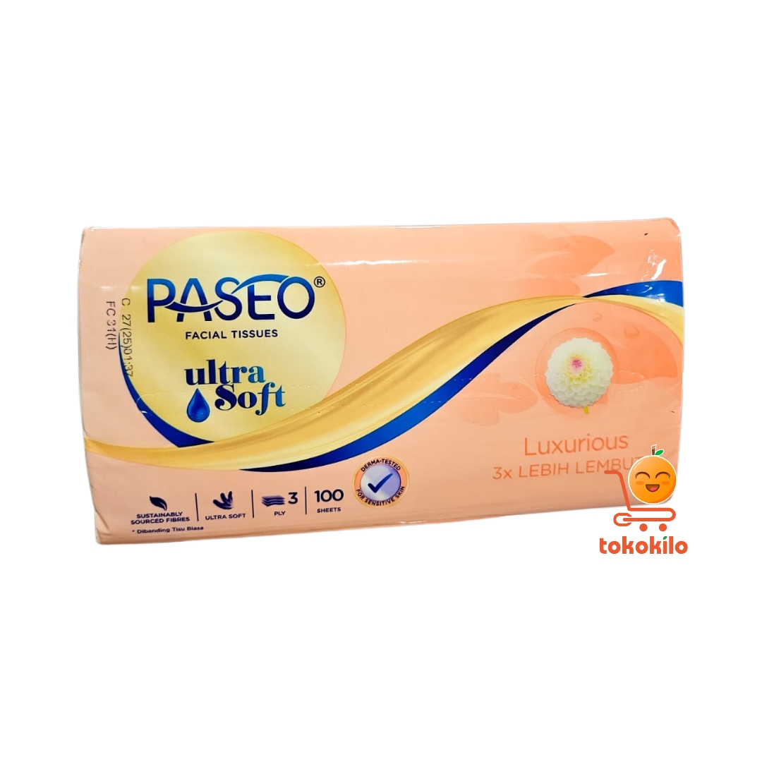 Tissue Paseo Ultra Soft Tisu Wajah 3ply 40s, 100s