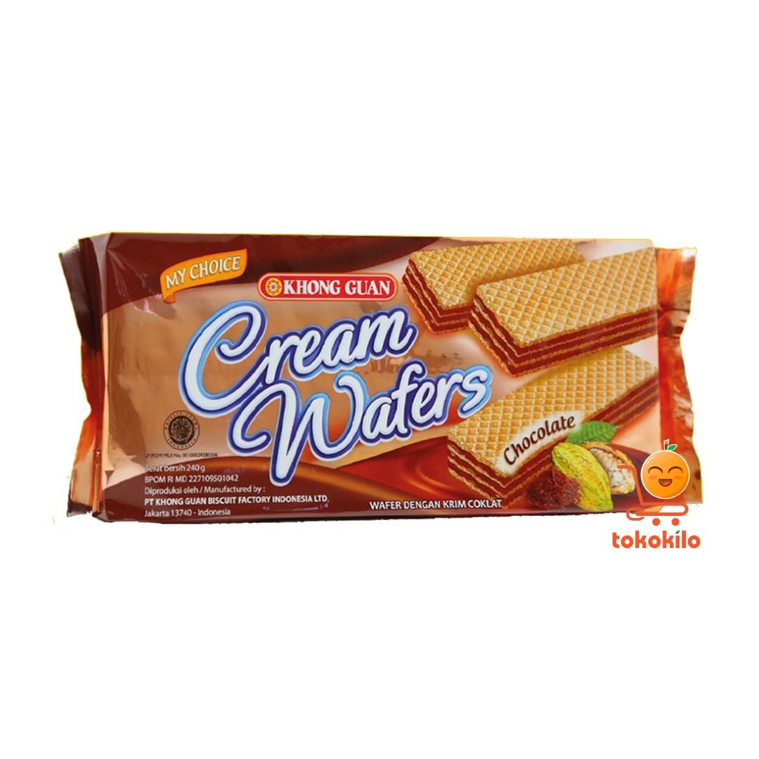 Khong Guan Cream Wafers Cokelat 240gr