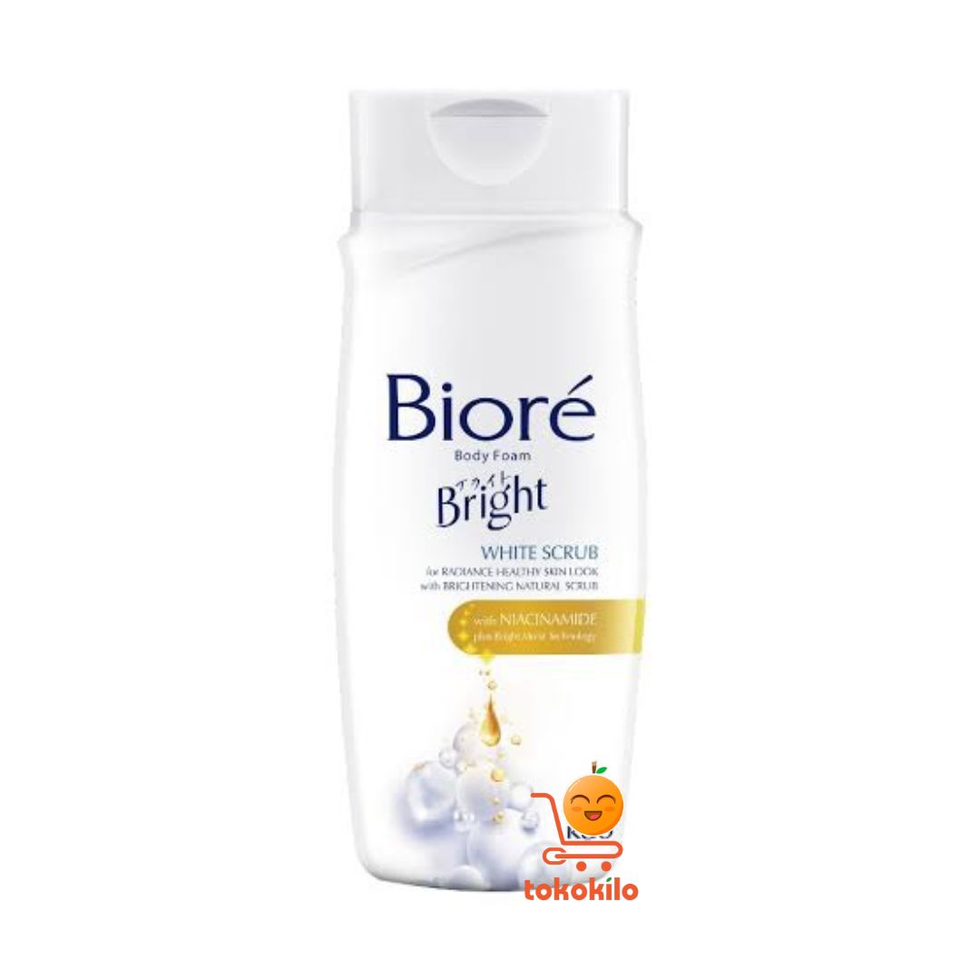 Biore Bright Body Foam White Scrub 100ml