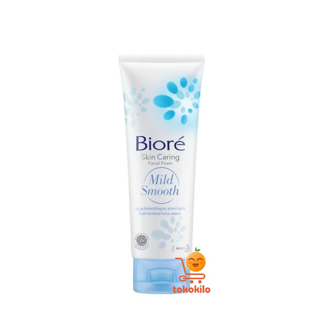 Biore Skin Caring Facial Foam Mild Smooth 40gr, 100gr