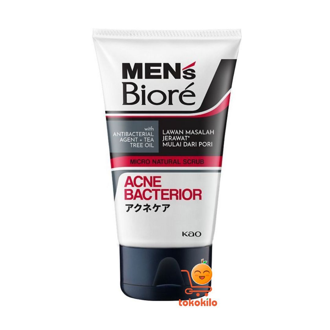 Men’s Biore Double Scrub Facial Foam Acne Bacterior 100gr