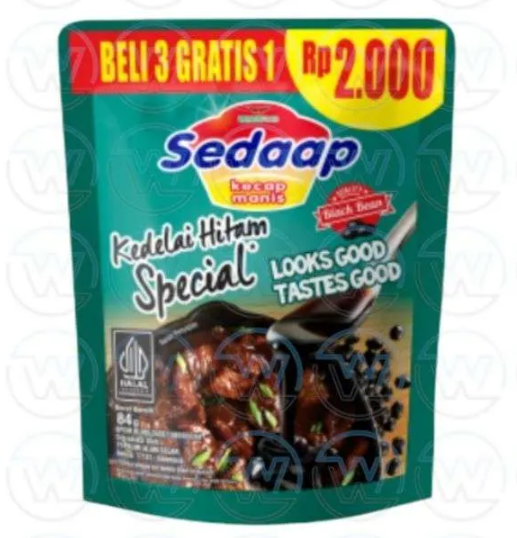 Kecap Sedaap Refil 77ml, 270ml, 725ml