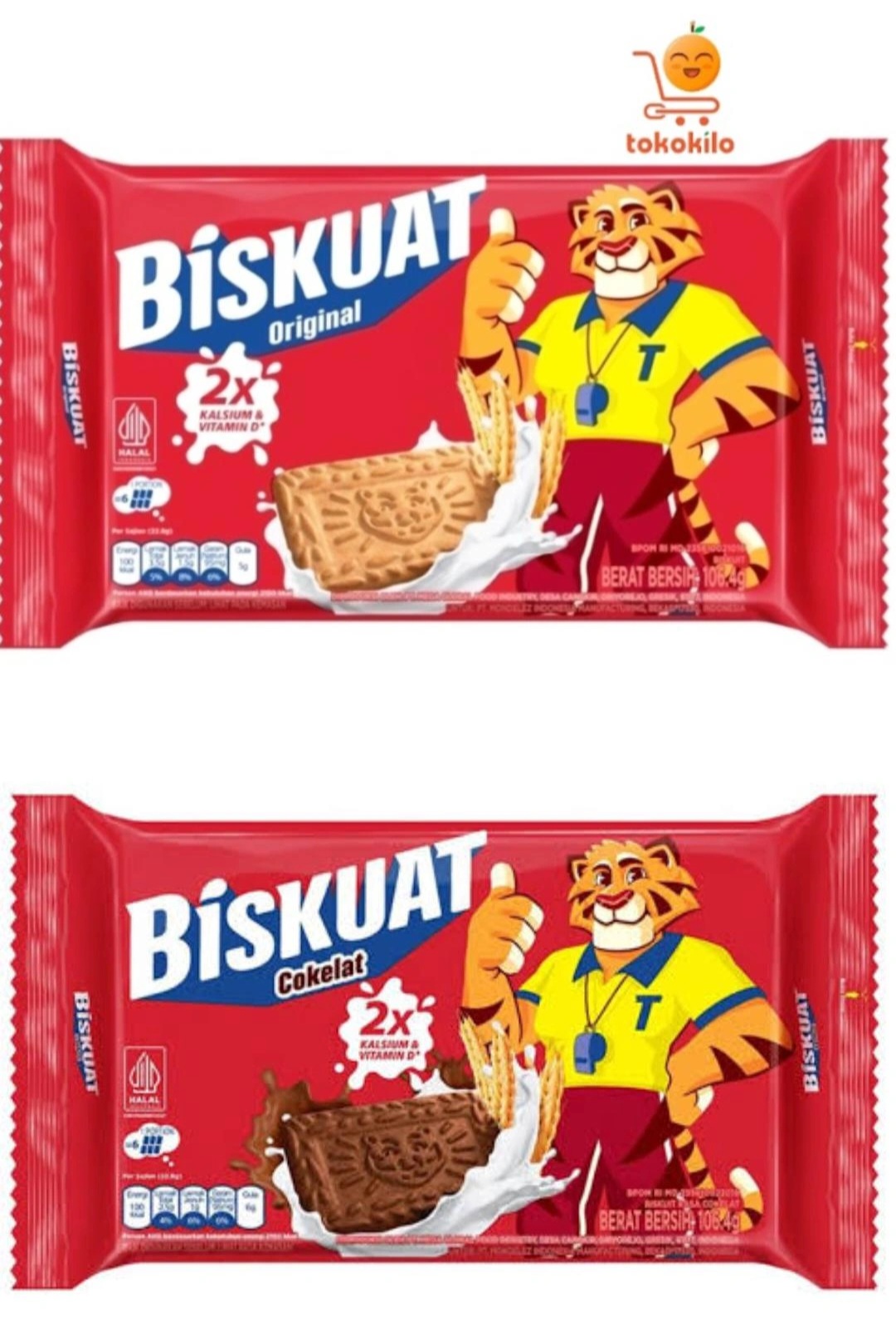 Biskuat Rasa Original /Rasa Cokelat 106,4gr