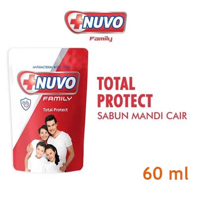 Nuvo Family Total Protect Antibacterial Body Wash 60ml, 200ml, 250ml, 400ml, 800ml