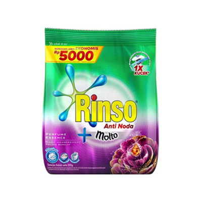 Rinso Deterjen Bubuk Perfume Essence 195gr, 700gr