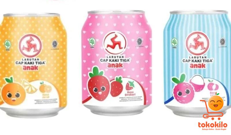 Larutan Cap Kaki Tiga Anak Kaleng 250ml