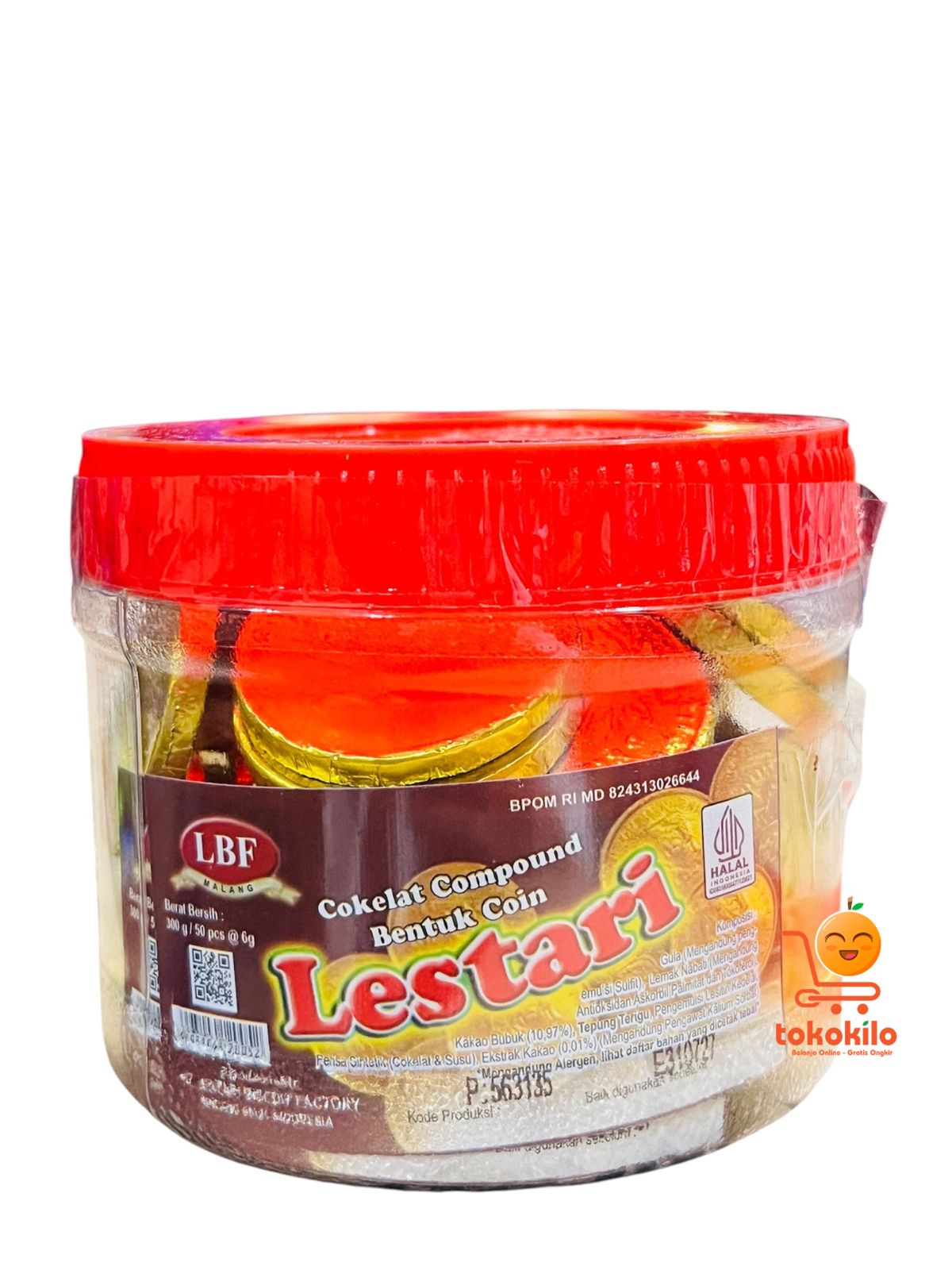 Coklat Coin Lestari 300gr (50pcs @6g)