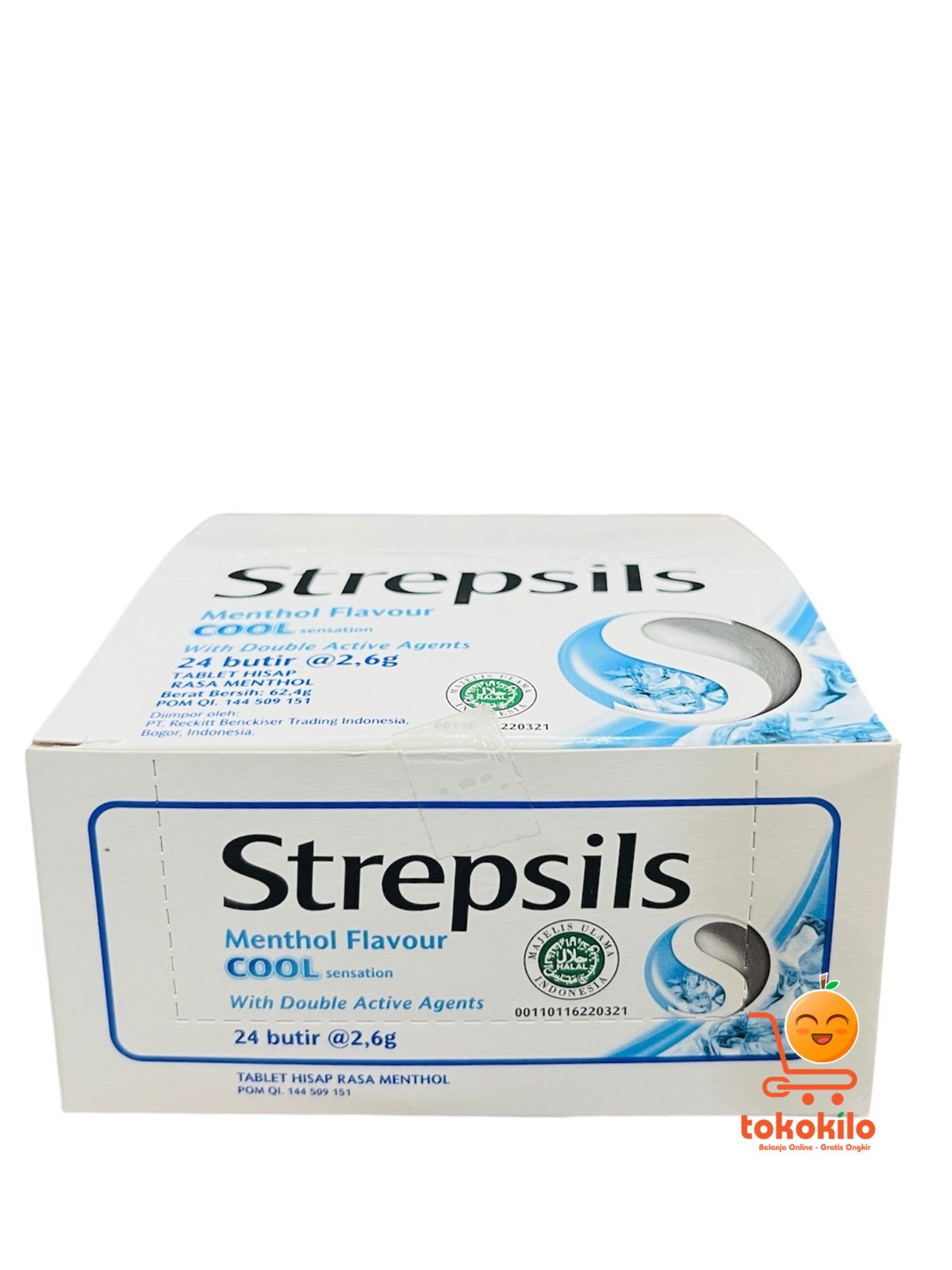 Permen Strepsils  62,4g (24butir @2,6g)