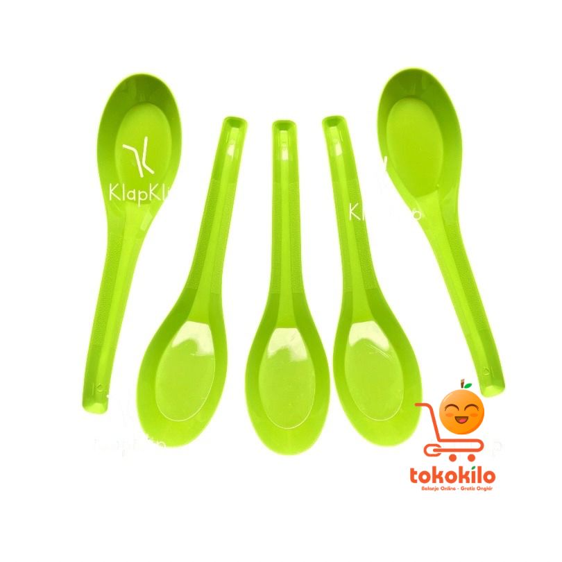 Sendok Plastik Shanghai Hijau