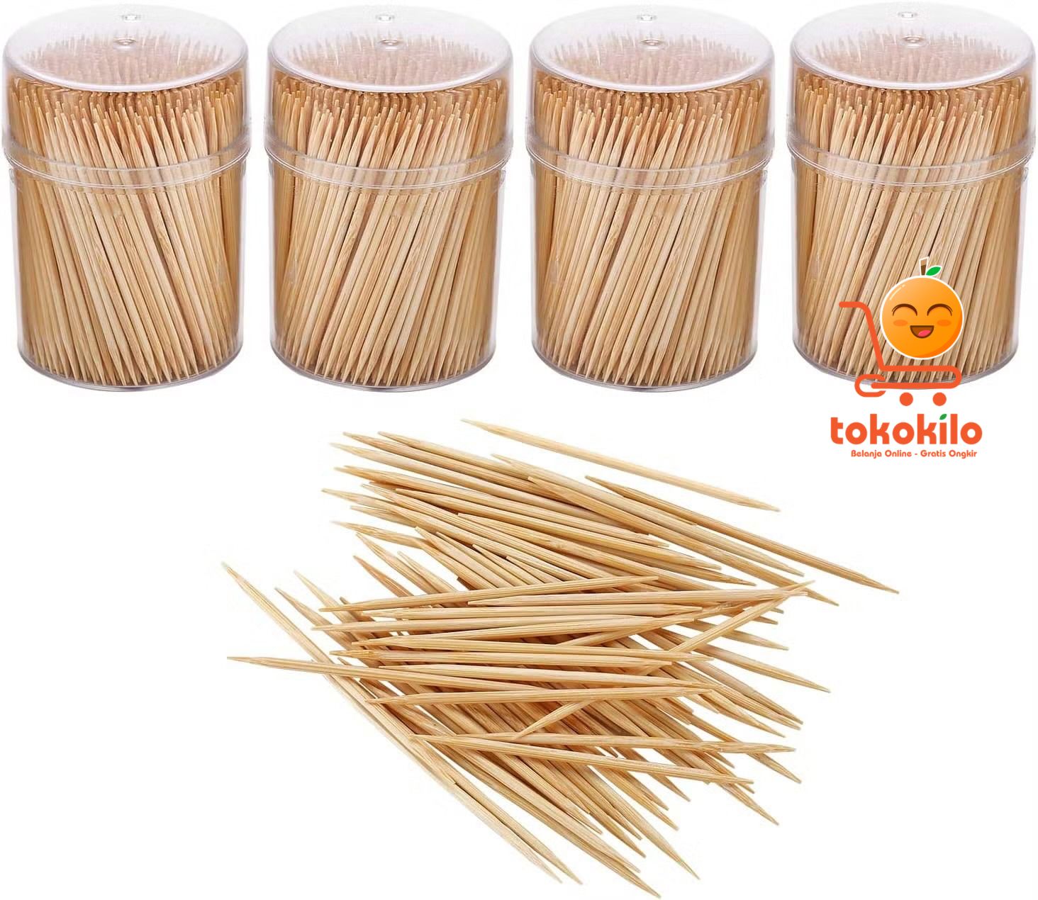 Tusuk Gigi Logo Hijau (1 Pack X 4 Botol)