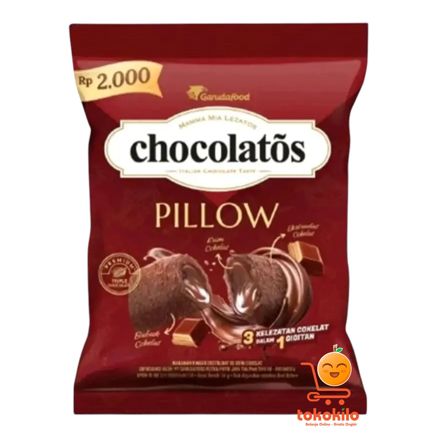 Chocolatos Pillow 12gr ( 1 rtg X 10bks)