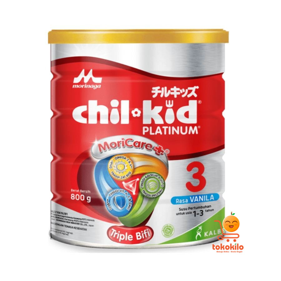 Morinaga Chil Kid Platinum 1-3 tahun 800gr rasa Vanilla