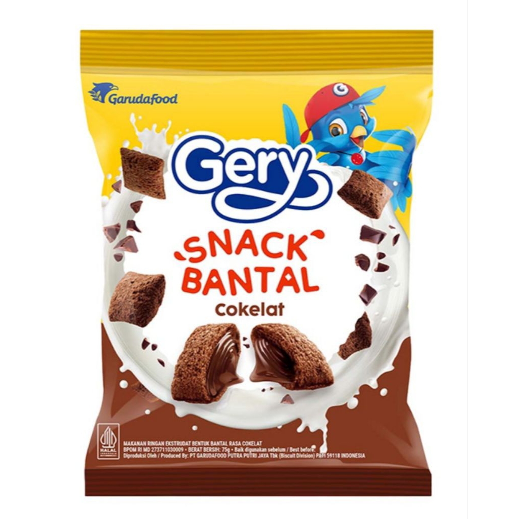 Gery Snack Bantal Chocolate 22gr (1 Pack X 5bks)