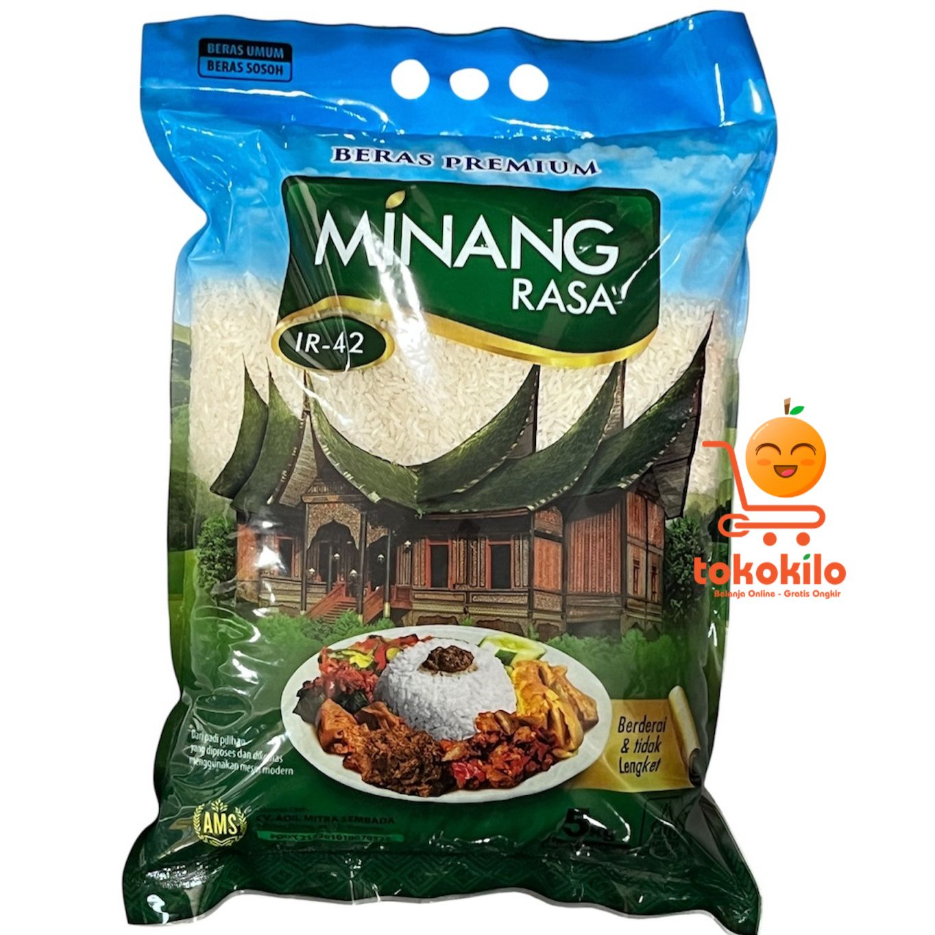Beras Minang Rasa 5kg, 10kg, 25kg 