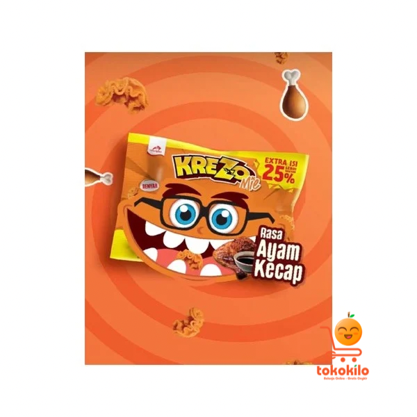 Krezo Mie Ayam Kecap Extra 20% 10gr (1 Pack X 10pcs)