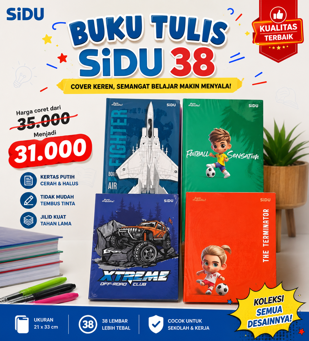 Buku Tulis SIDU 38Lembar 