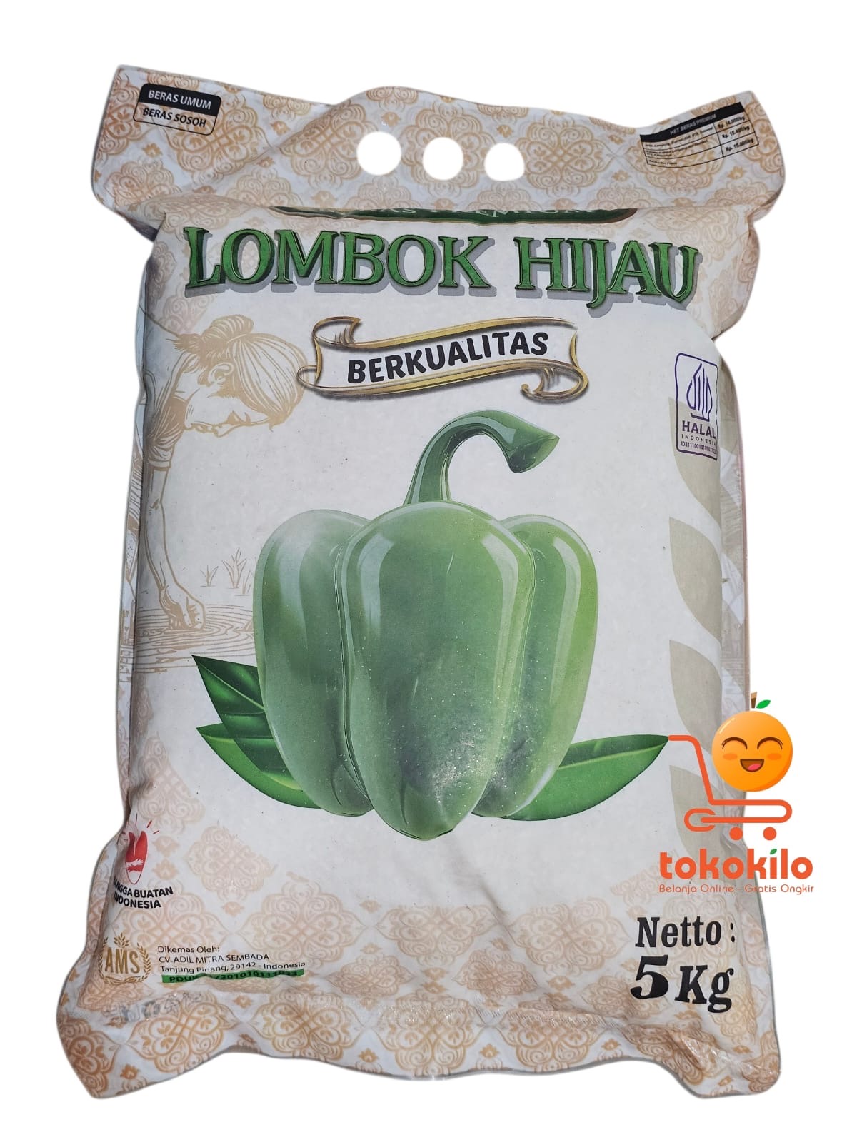 Beras Lombok Hijau 5kg, 25kg