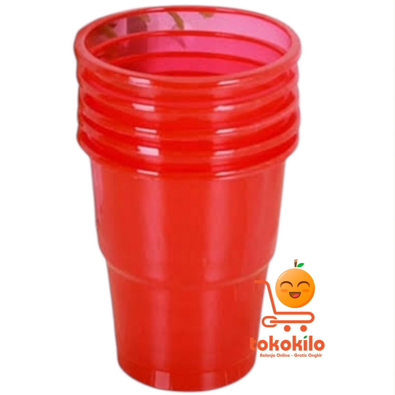 Gelas Plastik Merah