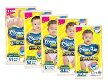 Mamypoko MamyPoko Pants X-tra Kering S, M, L, XL, XXL Rentengan