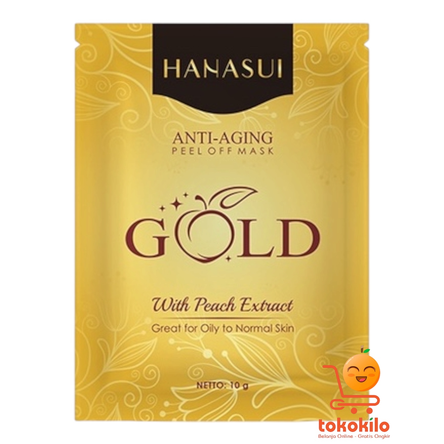 Hanasui Naturgo Gold Peel Off Mask 10gr