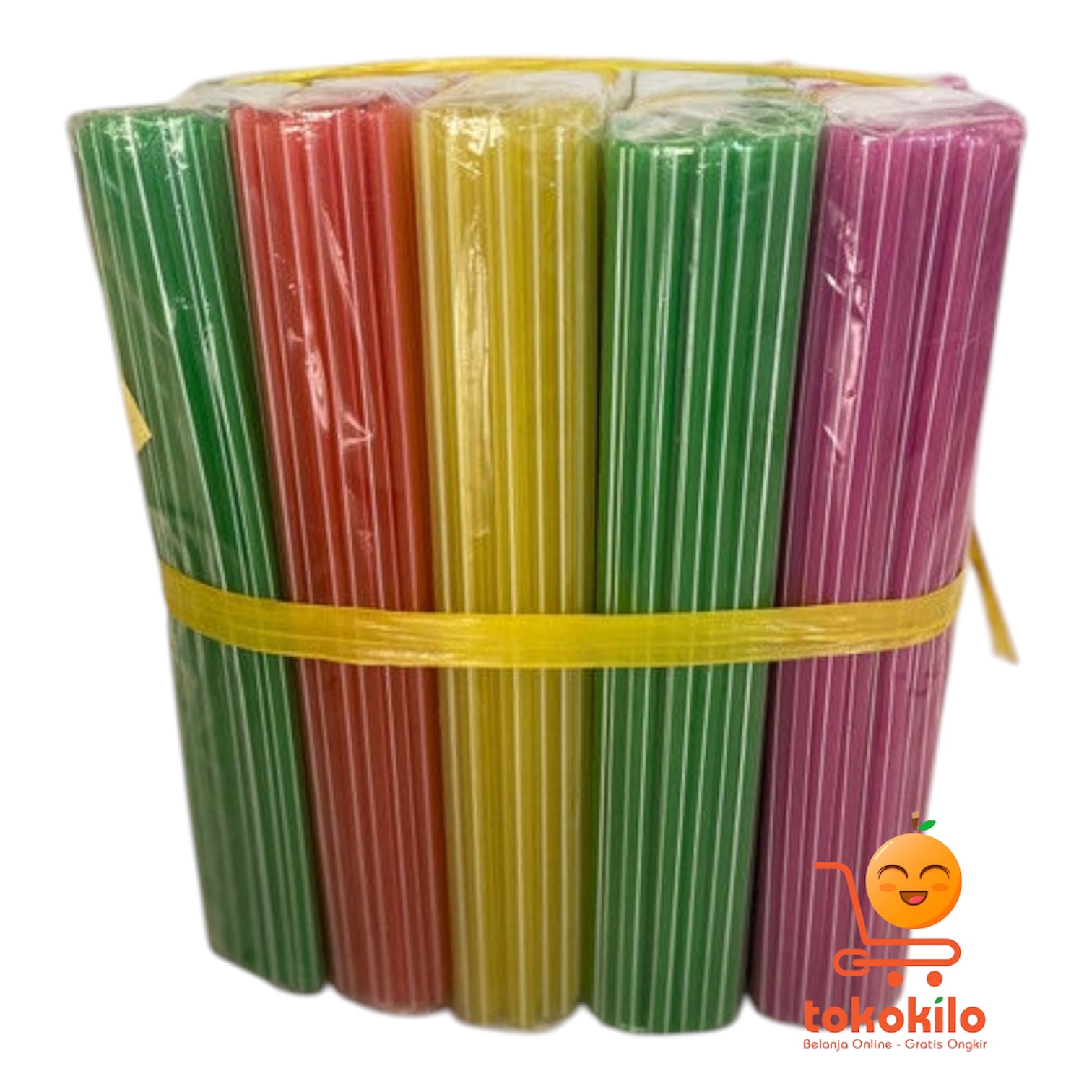 Sedotan Bengkok Warna