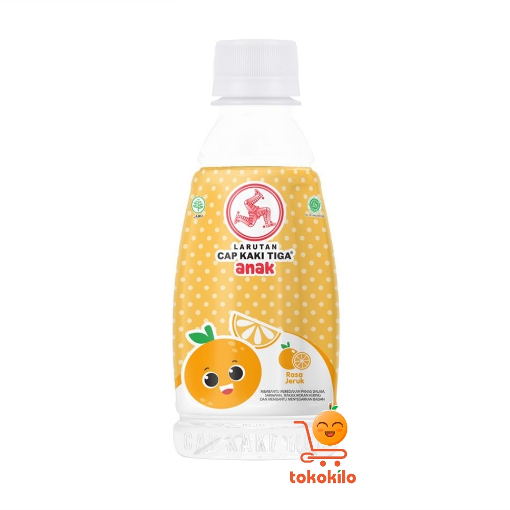 Larutan Cap Kaki Tiga Anak Orange 250ml