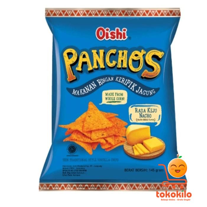 Oishi Pancho's Keripik Jagung Rasa Keju Nacho 140gr