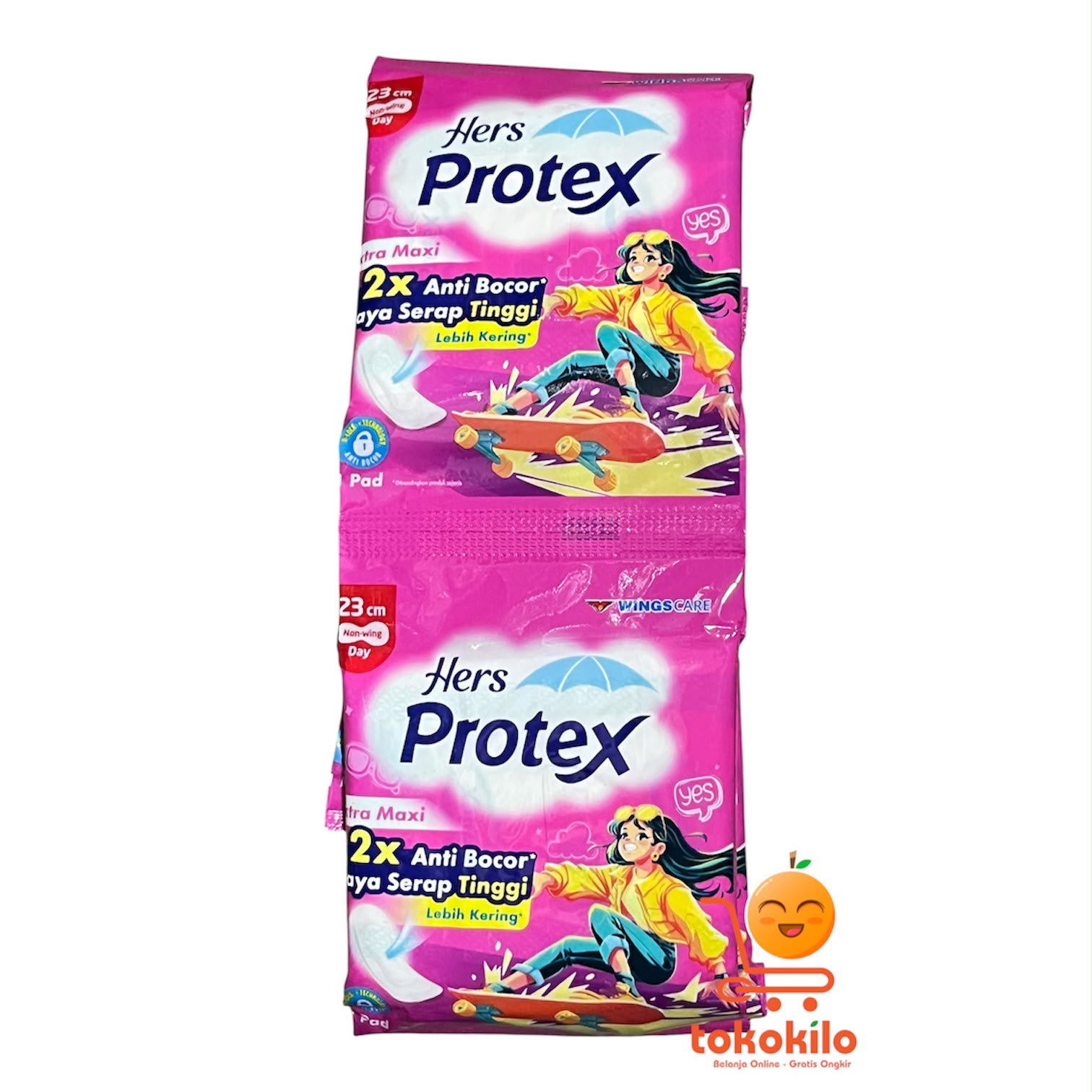 Hers Protex Maxi Wing Pembalut 23cm