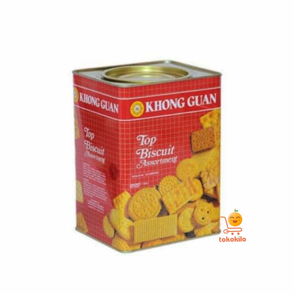 Khong Guan Top Aneka Biskuit dan Wafer Kaleng 1600gr