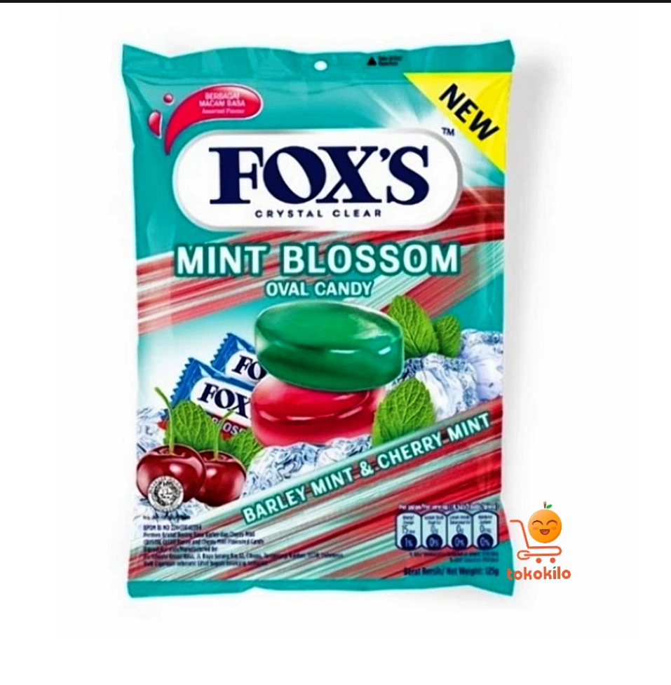 Permen Fox's Rasa Mint Blossom Oval Candy 125gr