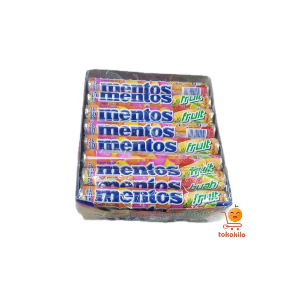 Permen Mentos Rasa Buah (1 Pack X 14 Roll)