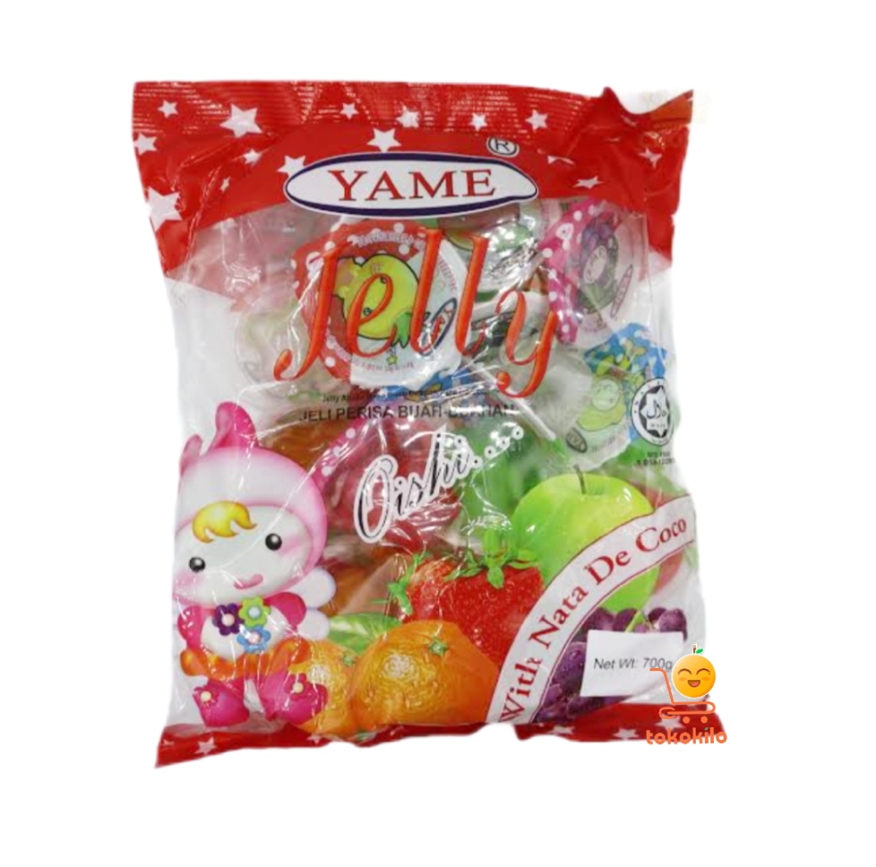 Yame Jelly Mixed Cups dengan Nata de Coco (1 Pack X 7pcs) 35gr