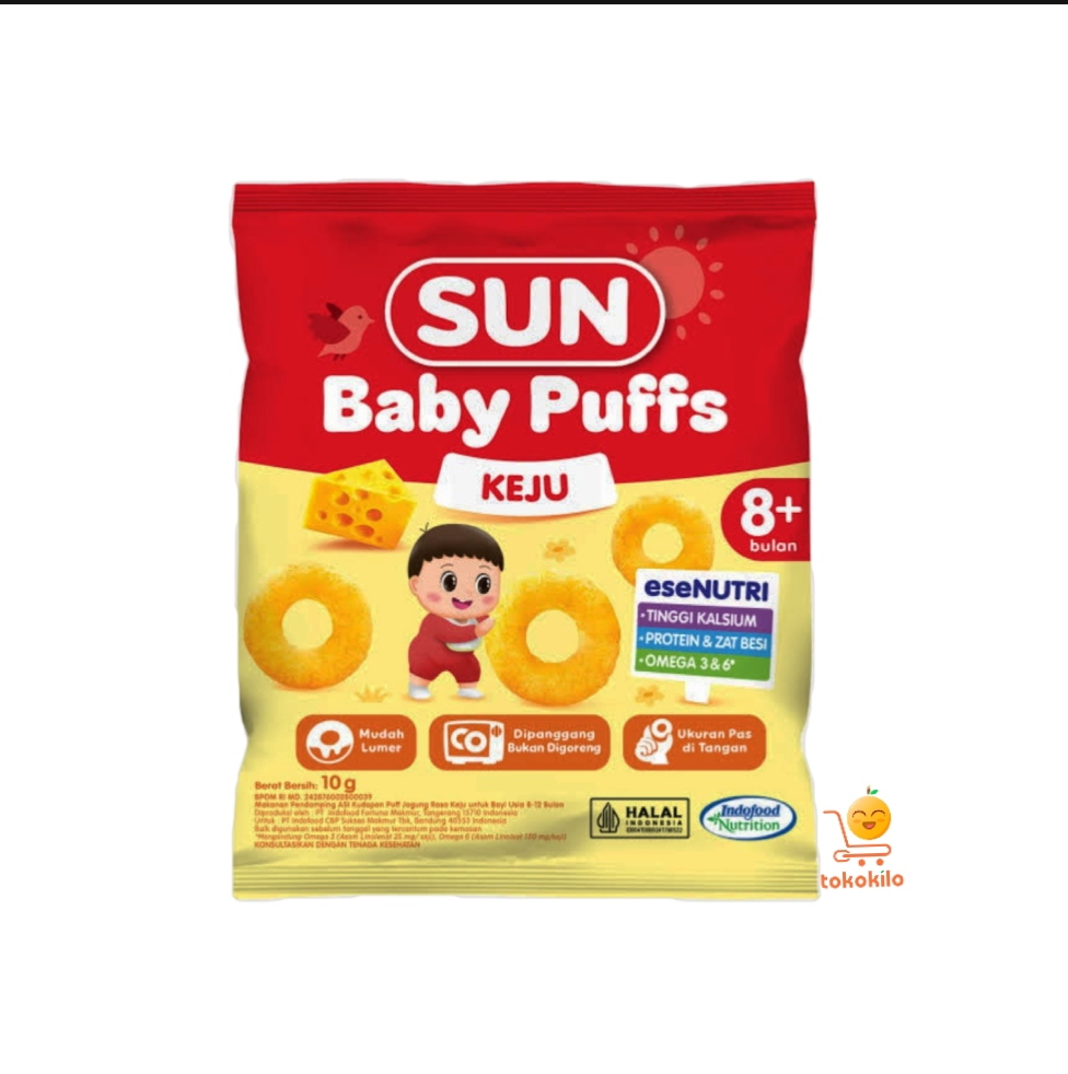 SUN Baby Puffs rasa Keju 10gr