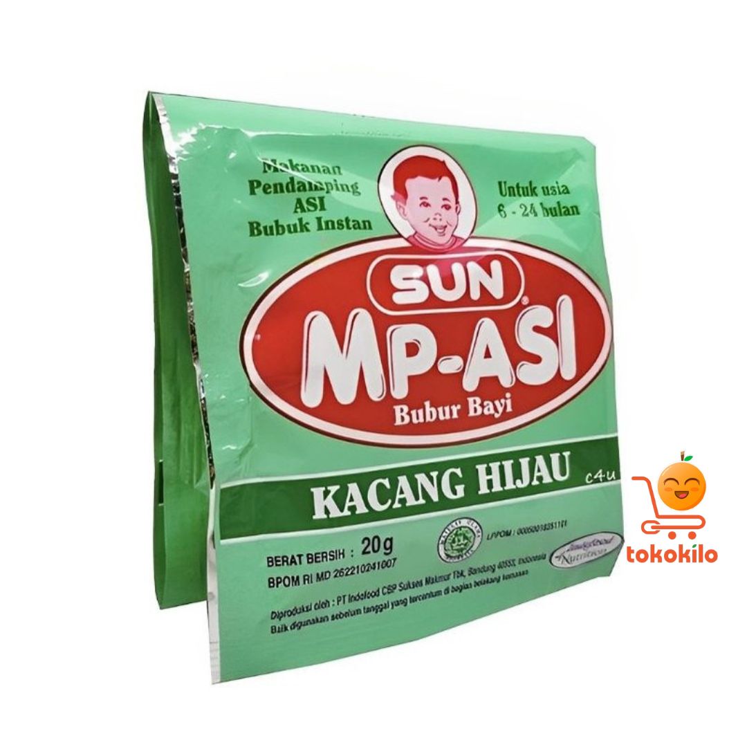 SUN MPASI Bubur Bayi Kacang Hijau 20 gr (1 Pack 5 bks)