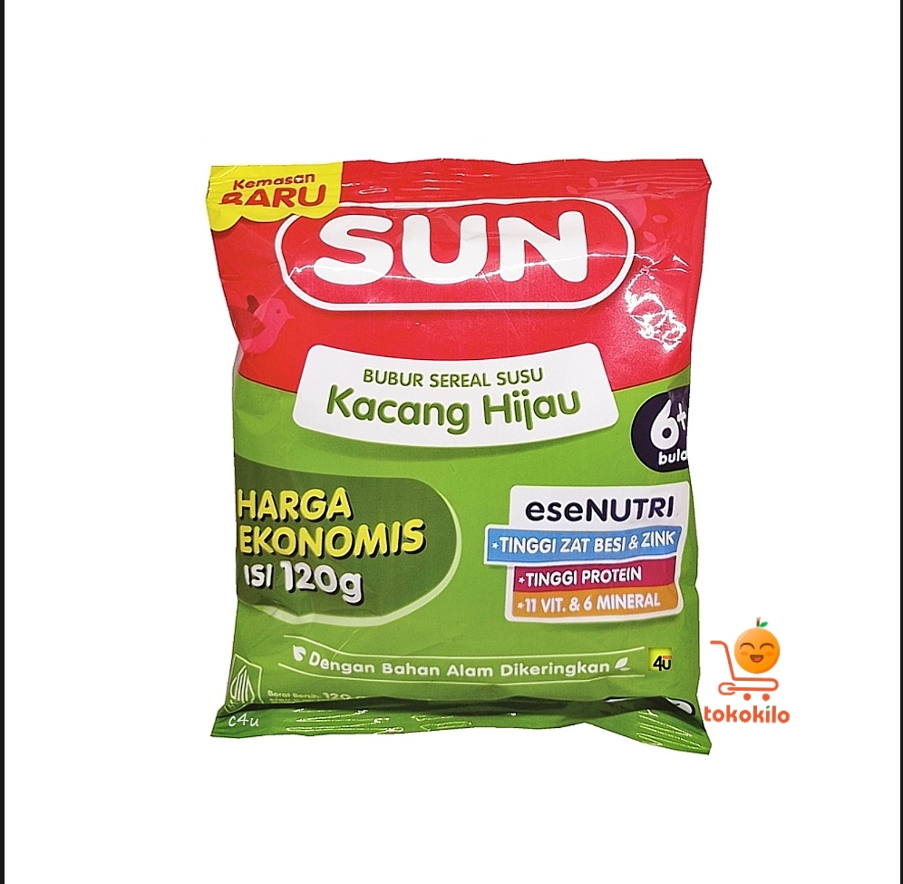 SUN Bubur Sereal Susu Kacang Hijau Ekonomis 120gr