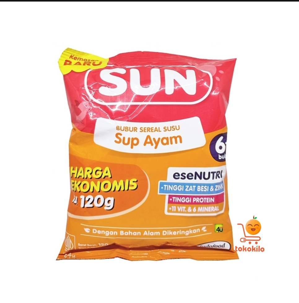 SUN Bubur Sereal Susu Sup Ayam Ekonomis 120 gr