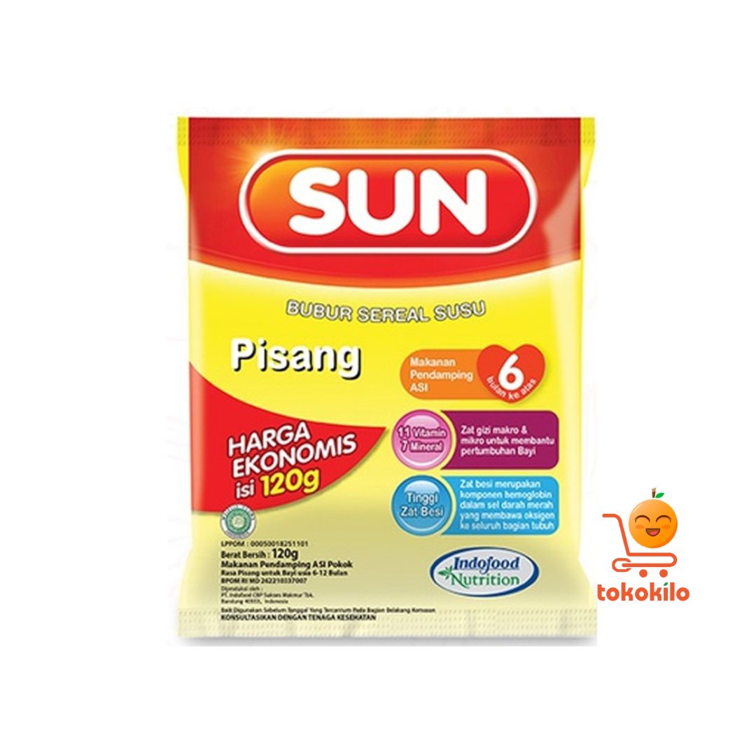 SUN Bubur Sereal Susu Pisang Ekonomis 120gr