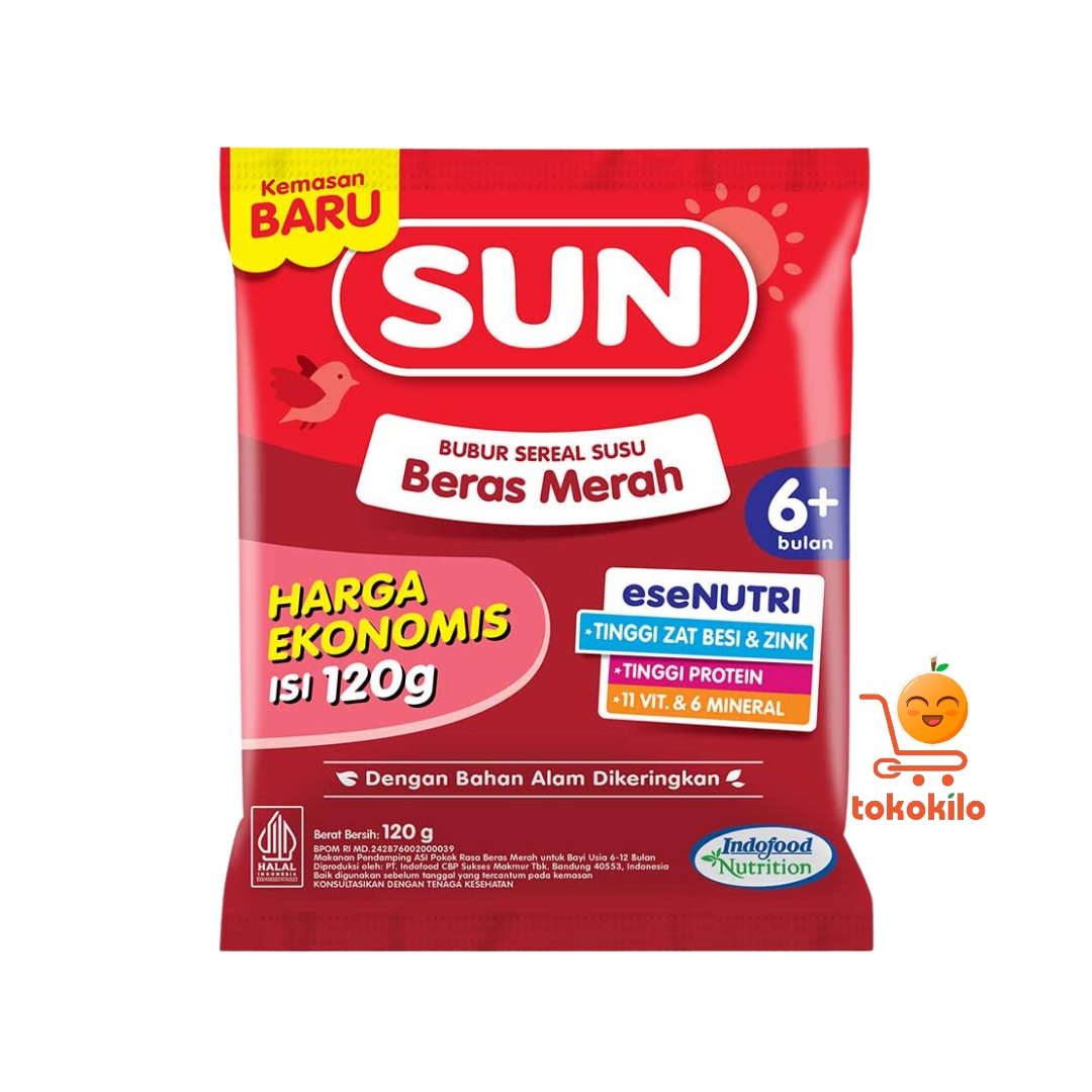 SUN Bubur Sereal Susu Beras Merah Ekonomis 120gr
